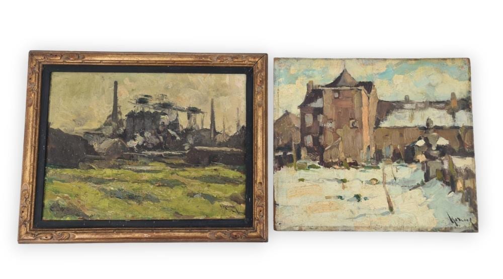 albert mascaux 1900 1963 lot de 2 huiles sur panneau le charbonnage et le village enneig dimensions 38 x 29 cm · MJV Soudant · 2023-03-19 Albert Mascaux comparable auction result: albert mascaux 1900 1963 lot de 2 huiles sur panneau le charbonnage et le village enneig dimensions 38 x 29 cm