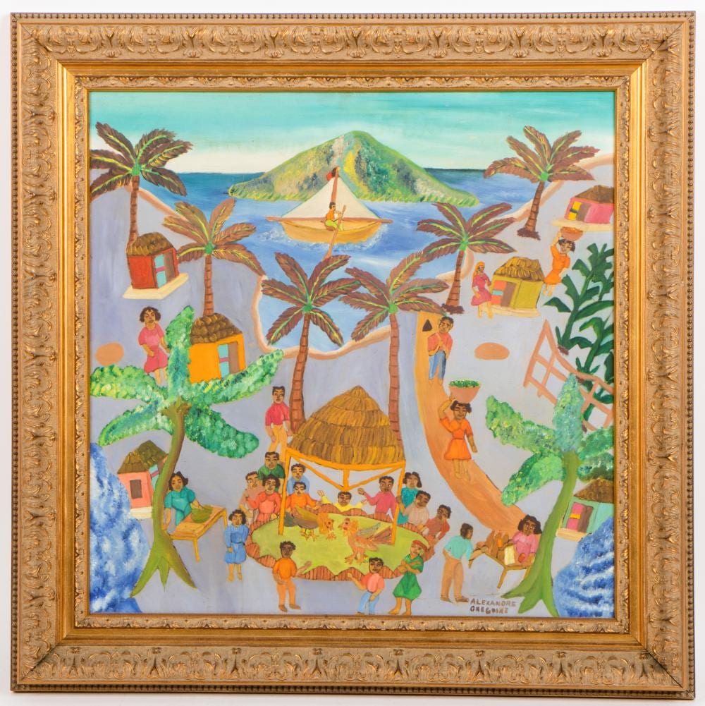 alexandre gregoire haitian jacmel 1922 2001 · Material Culture · 2023-04-03 Alexandre Gregoire comparable auction result: alexandre gregoire haitian jacmel 1922 2001