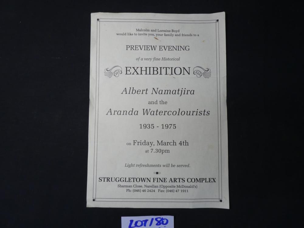Albert Namatjira sold by Sydney Rare Book Auctions, lot 180 — auction record photograph