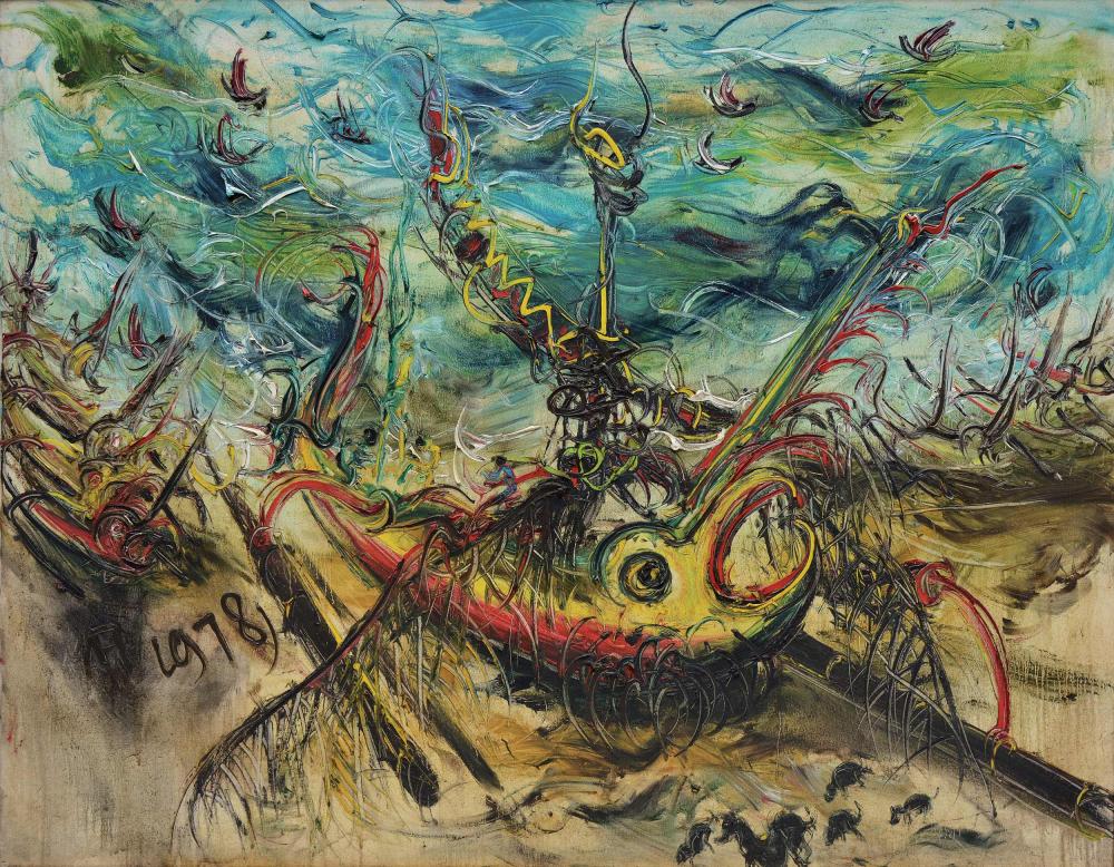 Affandi; Perahu Kusamba comparable sale