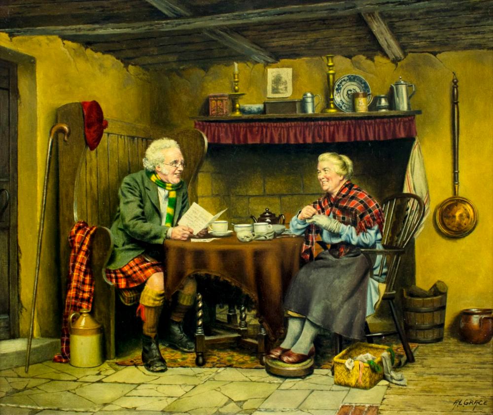 Alfred Lyndon Grace comparable auction result: alfred lyndon grace uk 1867 1949 oil painting