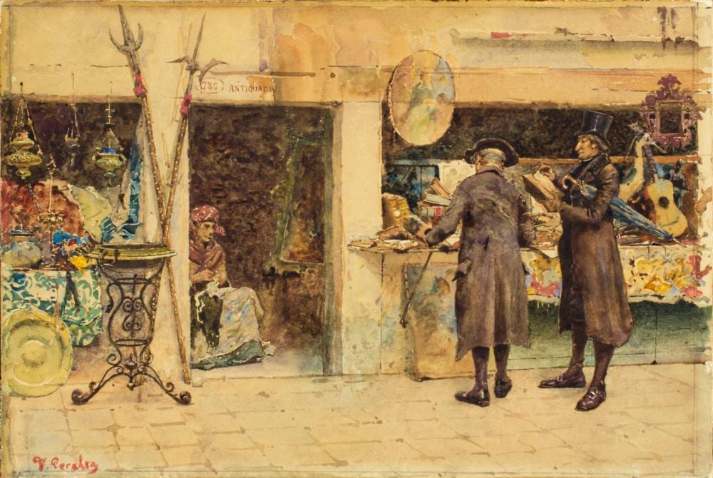 Francisco Peralta Campo comparable auction result: francisco peralta campo spain 1837 1897 watercolor painting