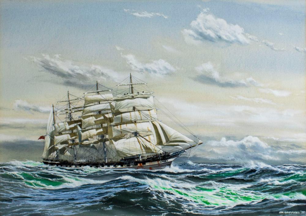 James Griffiths (IL,b 1947) watercolor painting sold by Broward Auction Gallery LLC, lot 943 — auction record photograph