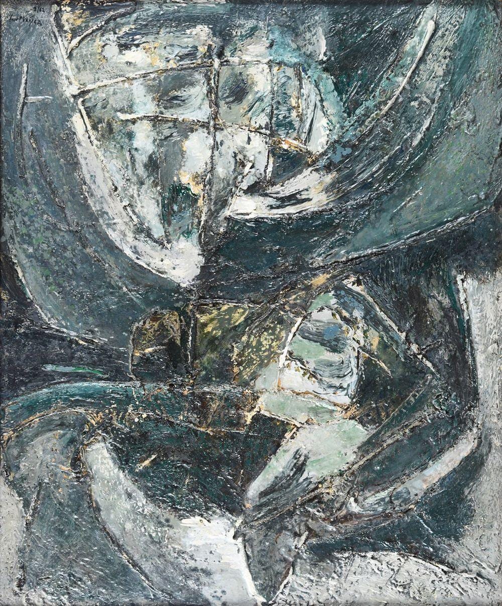 Jan Meyer comparable auction result: jan meyer 1927 1995 sans titre huile sur toile sign e en haut gauche
