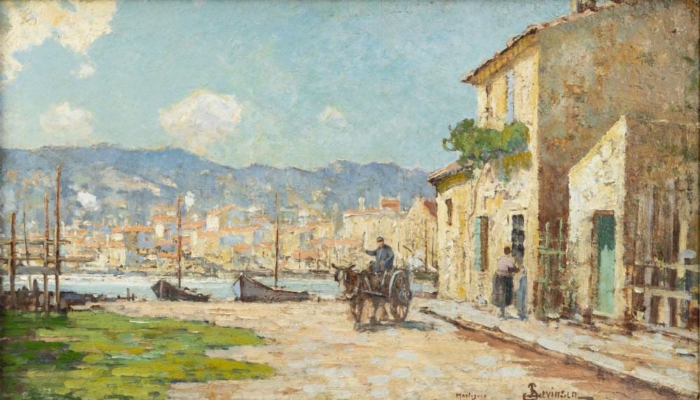 Sophus Levinsen comparable auction result: sophus theobald levinsen 1869 1943 de baai van martigues