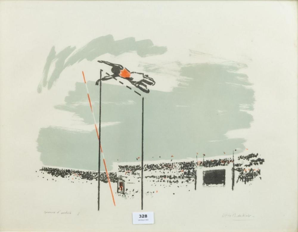 Otto B. de Kat comparable auction result: otto b de kat 1907 1995 polsstokspringer op de olympische spelen