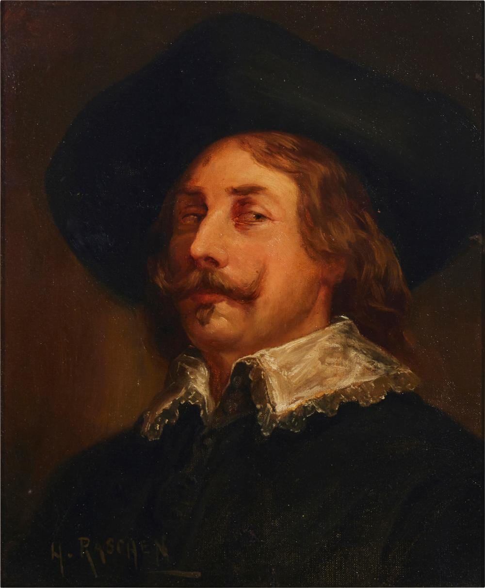 Henry Raschen comparable auction result: henry raschen 1854 1937 portrait of a gentleman oil on canvas 12 h x 10 w