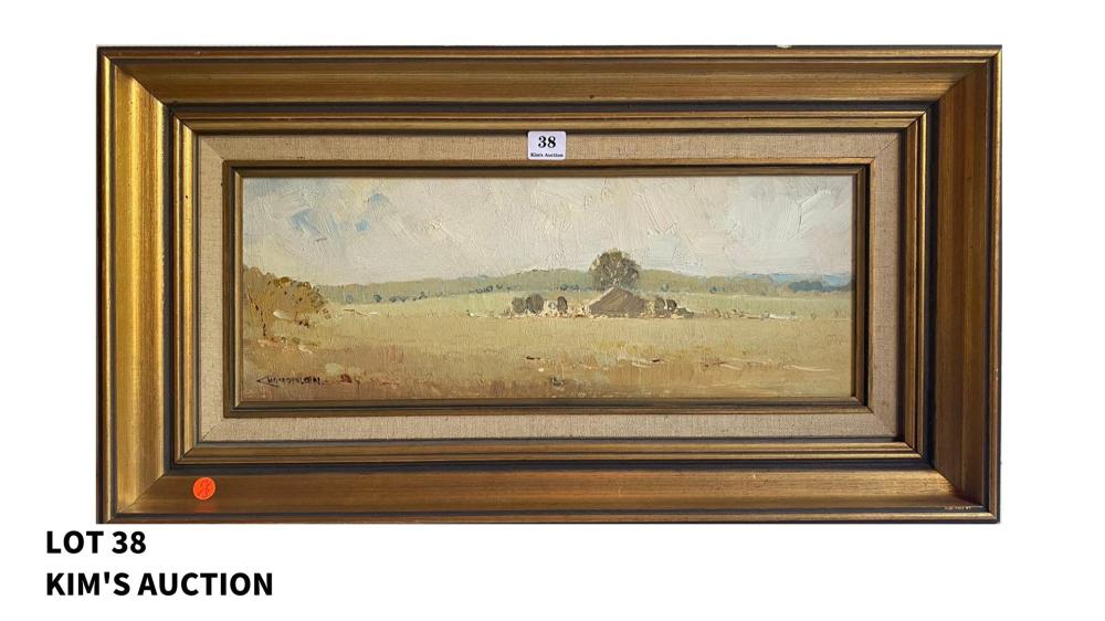 Barry Chamberlain comparable auction result: barry chamberlain oil on board