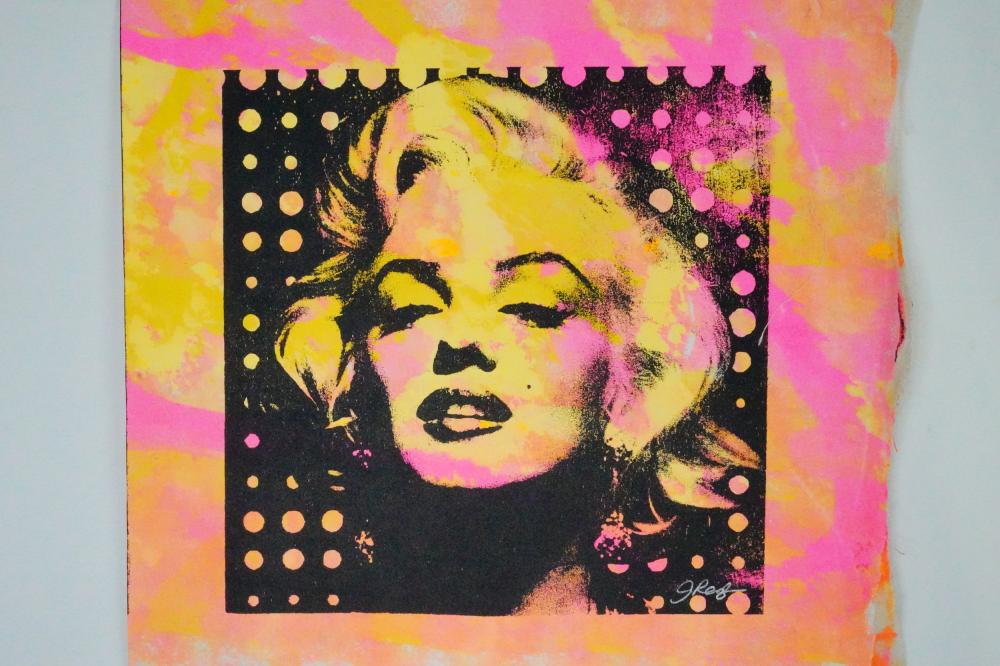 Gail Rodgers comparable auction result: gail rodgers marilyn monroe one of a kind silkscreen
