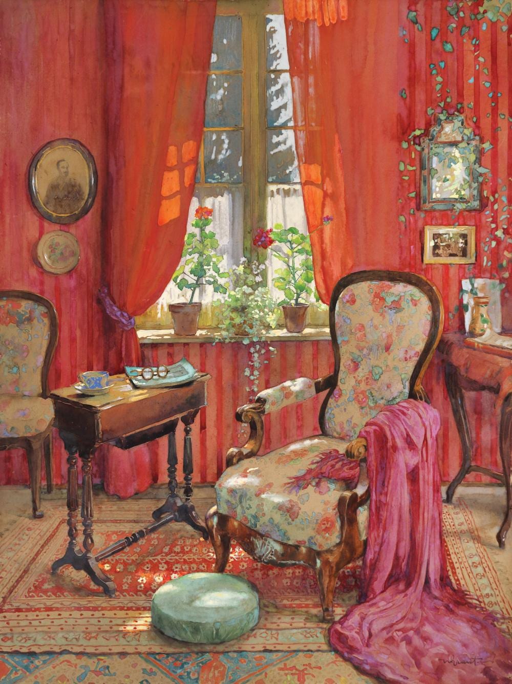 Nicolae Grant comparable auction result: nicolae grant interior in gole ti