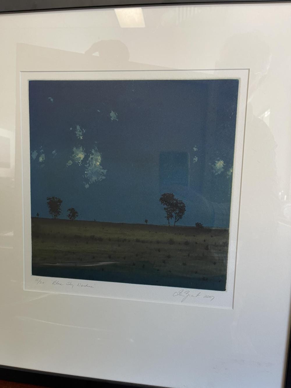 Ian Macdonald Grant comparable auction result: ian grant 1947 australia blue sky nocturne etching edition 15 20 approx 55 cm x 49 cm