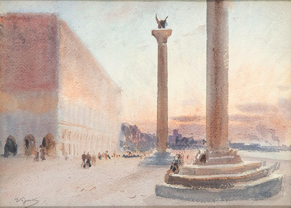 Pierre Vignal comparable auction result: pierre vignal saint mark s square in venice