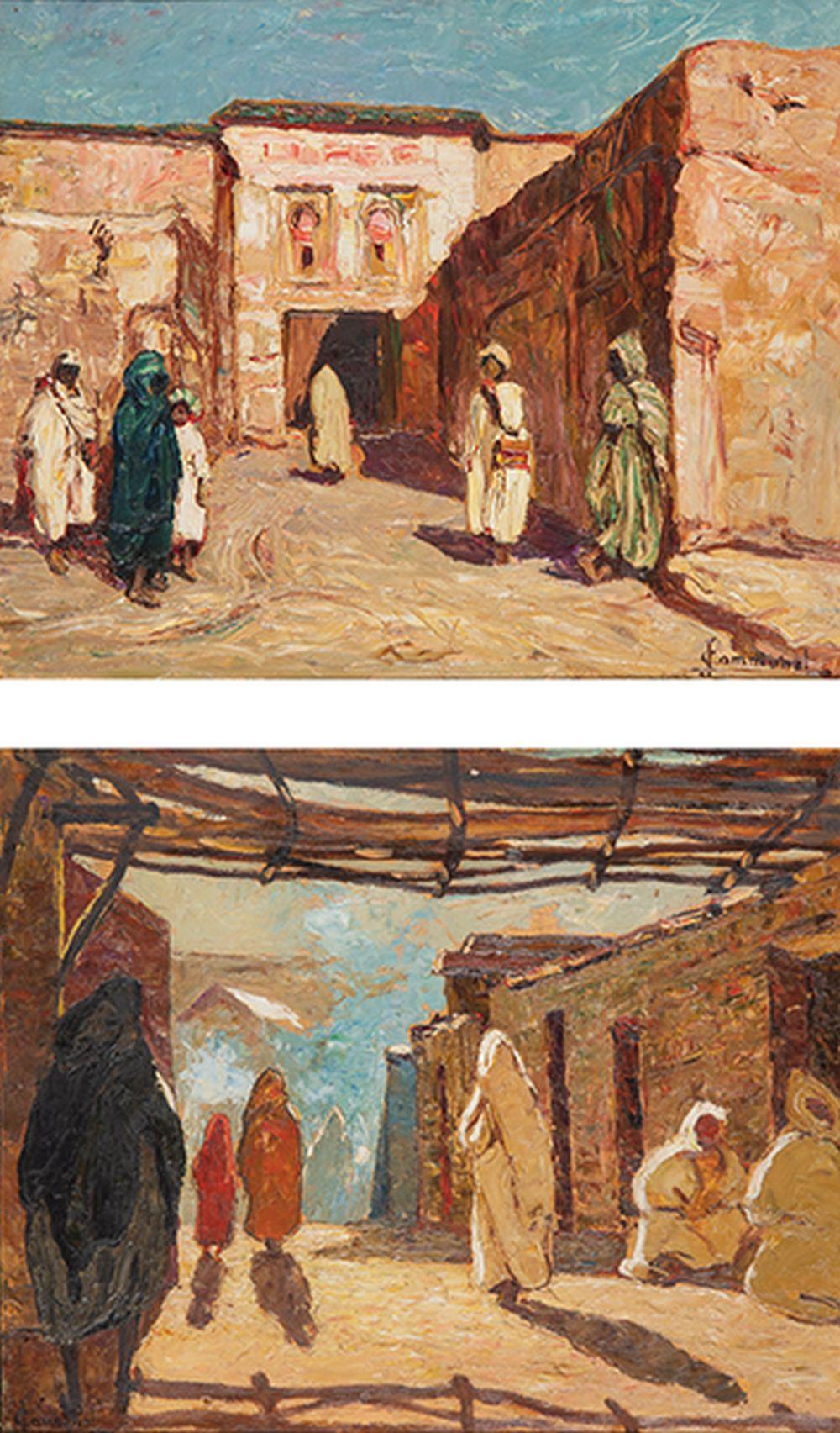 Joseph Communal comparable auction result: joseph victor communal pair of orientalist scenes