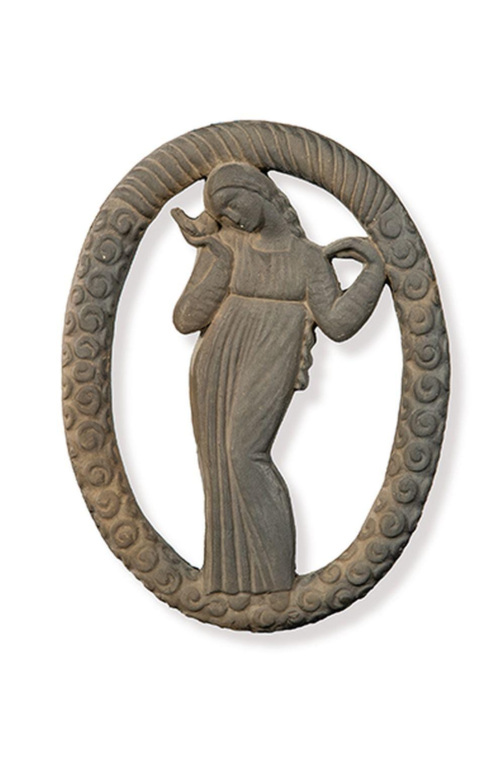Fidel Aguilar y Marco comparable auction result: fidel aguilar female figure with bird inside a garland