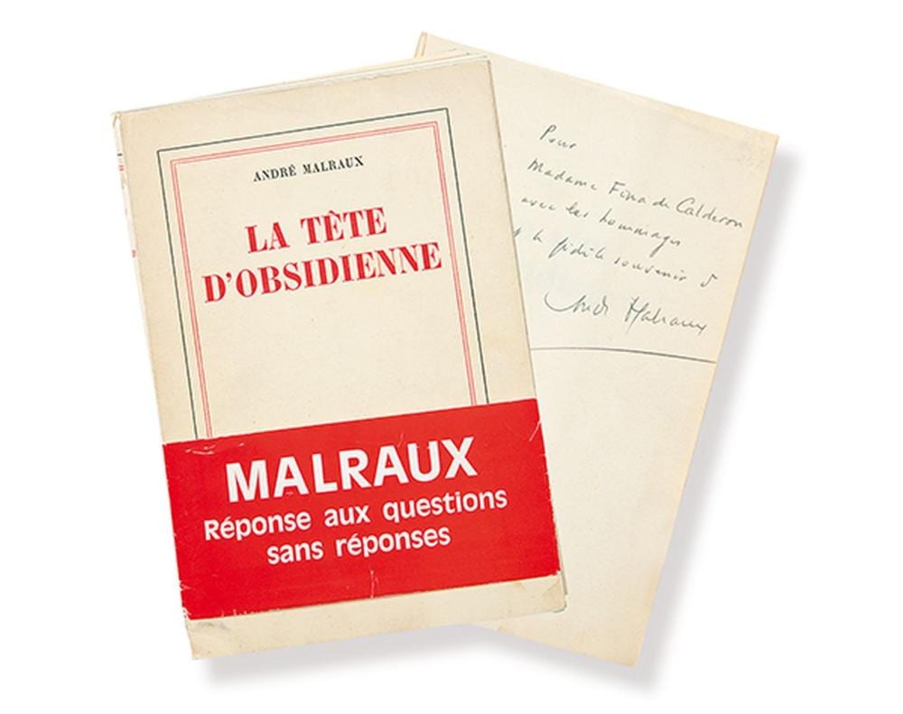 André Malraux comparable auction result: andr malraux la t te d obsidienne
