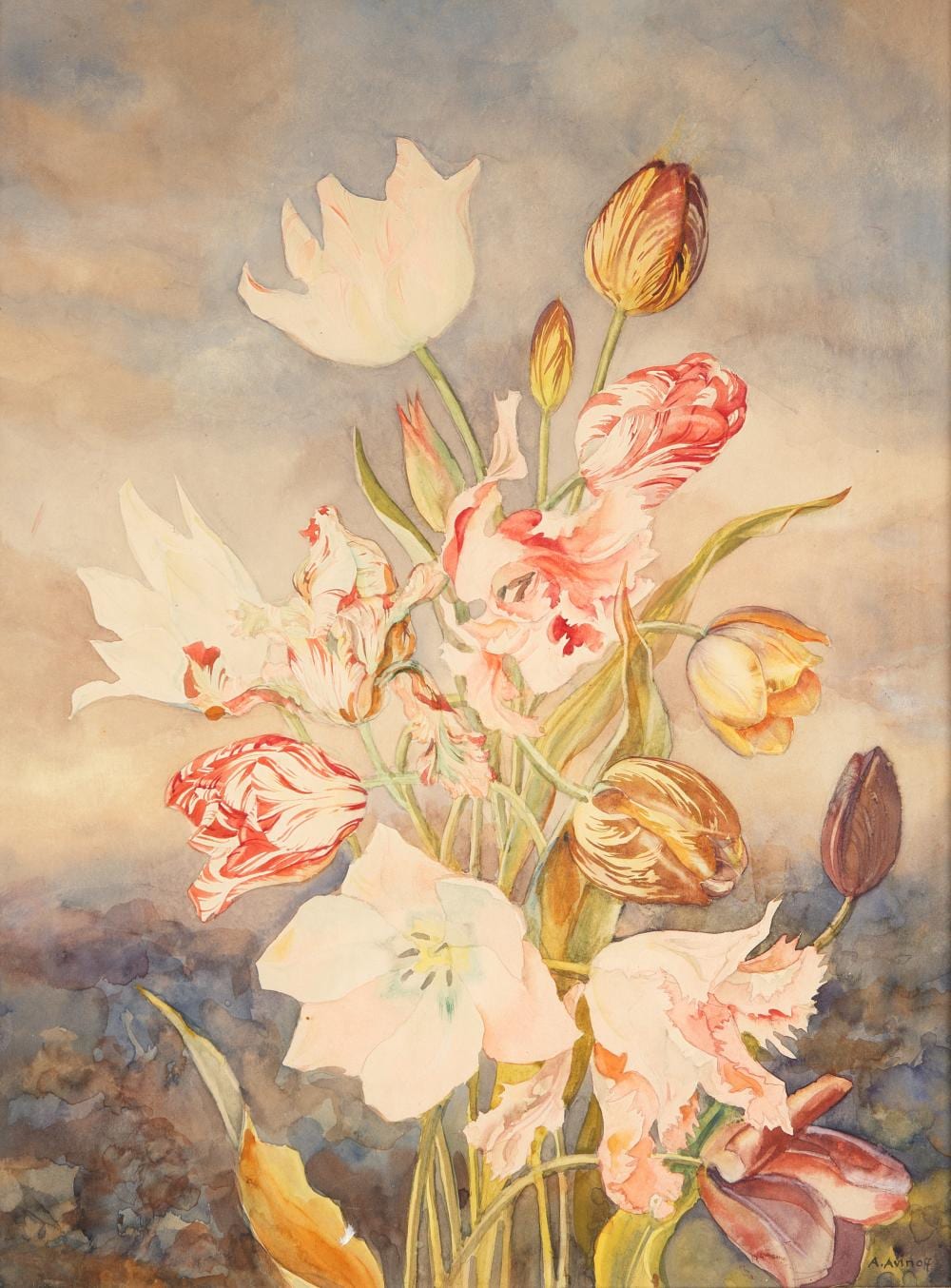 Andrey Avinoff comparable auction result: andrey avinoff russian american 1884 1949