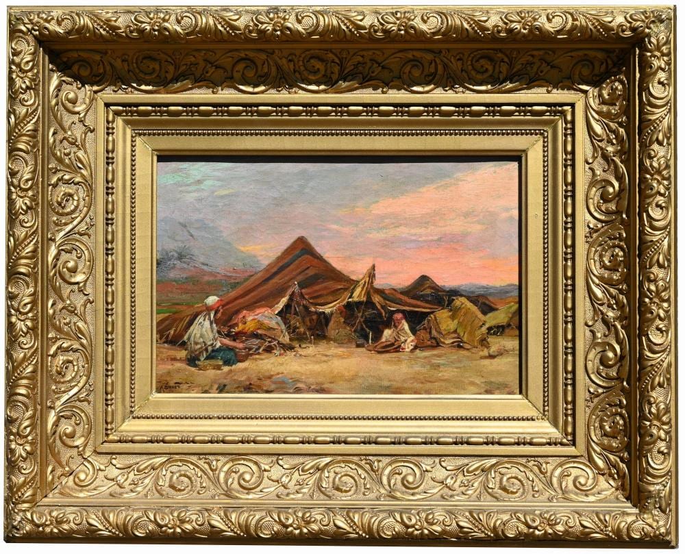 Albert Girard comparable auction result: albert girard 1839 1920 orientalist encampment
