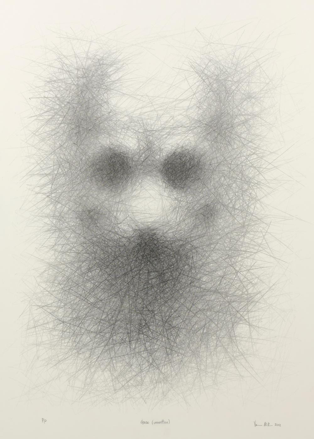 Vernon Ah Kee comparable auction result: vernon ah kee born 1967 gaze unwritten 2012 lithograph ed p p
