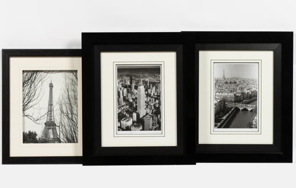 Jessé comparable auction result: three framed photographs