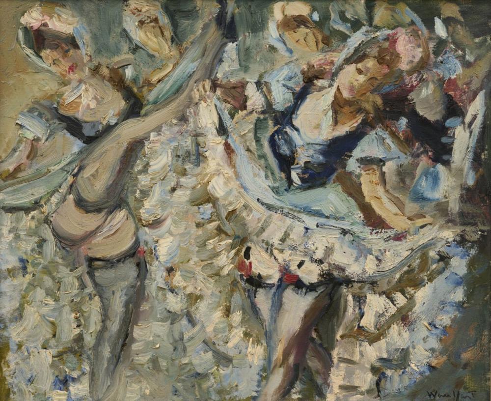 Marius Woulfart comparable auction result: marius woulfart 1905 1991 danseuses de french cancan huile sur toile sign e en bas droite