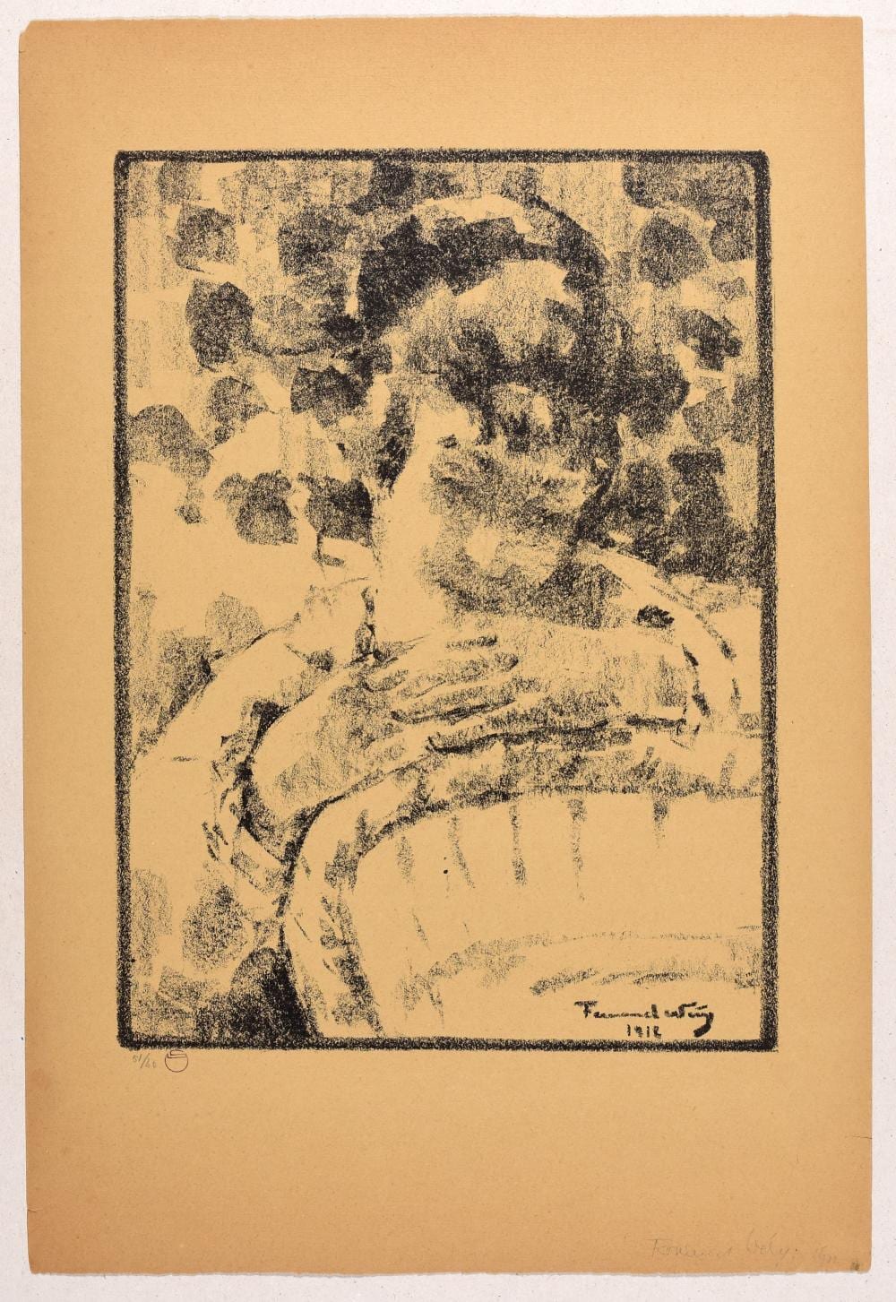 poster and original lithograph titled l int rieur · Arenberg Auctions · 2023-04-27 Fernand Wéry comparable auction result: poster and original lithograph titled l int rieur