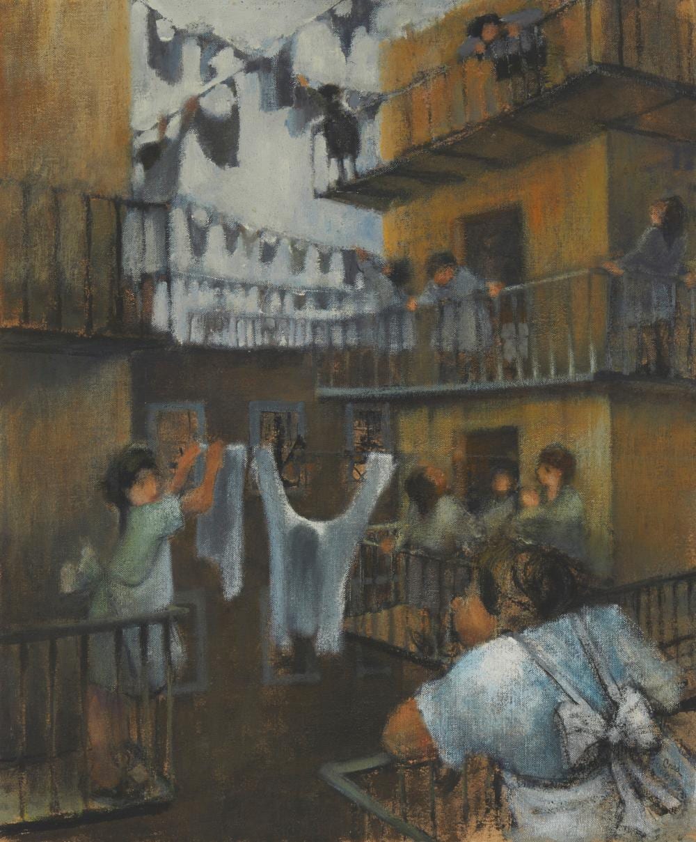 Leonard E Creo comparable auction result: leonard e creo 1923 2019 untitled oil on canvas 34 h x 28 w