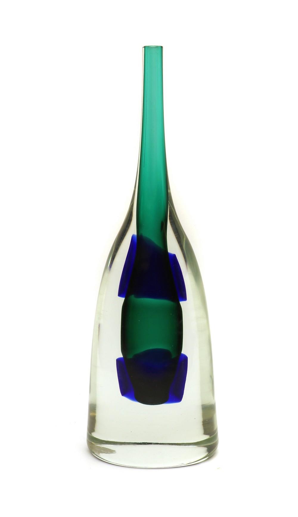 A Murano Sommerso glass vase, sold by Sworders, lot 278 — auction record photograph