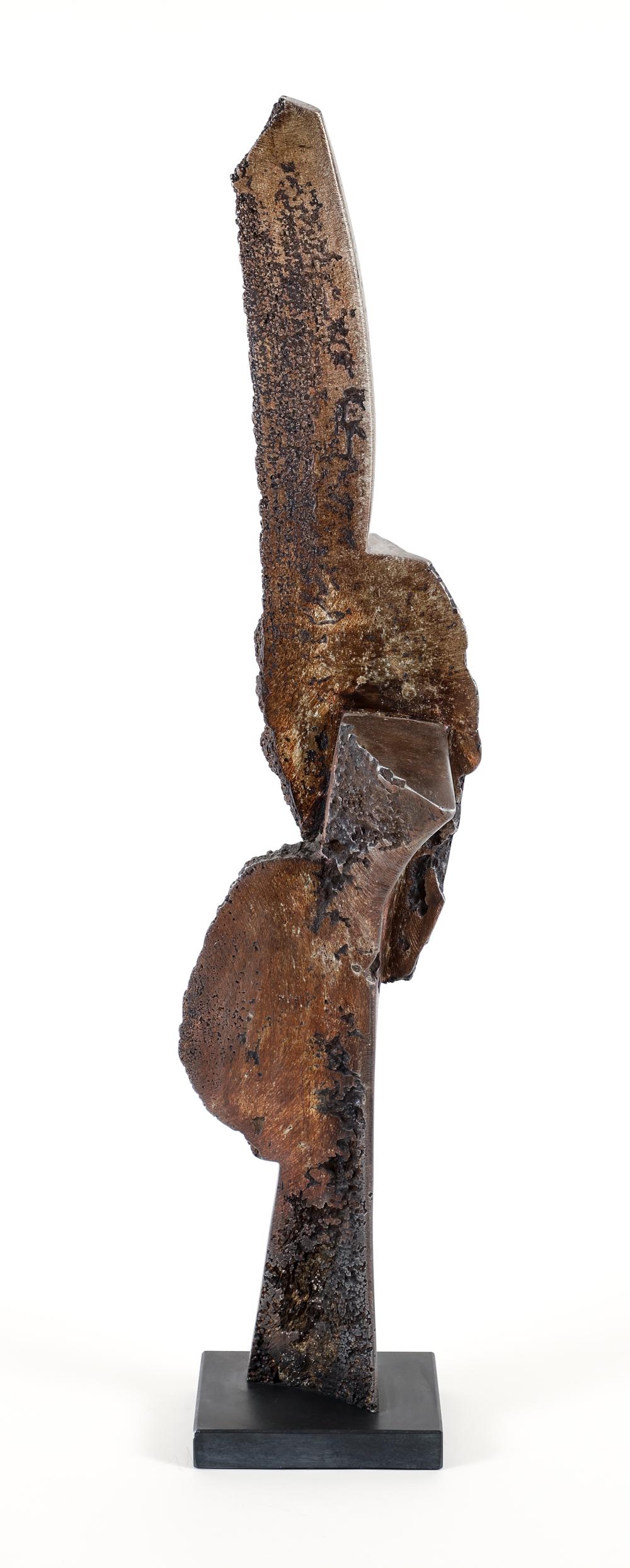 Jim Myford comparable auction result: jim myford cast aluminum abstract sculpture 1989
