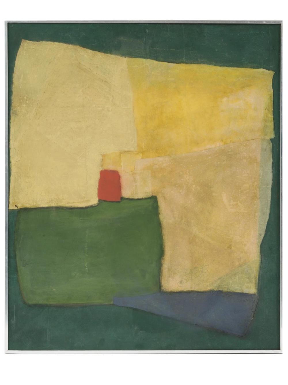 Alan Graham comparable auction result: irish abstract mixed media paintng by alan graham