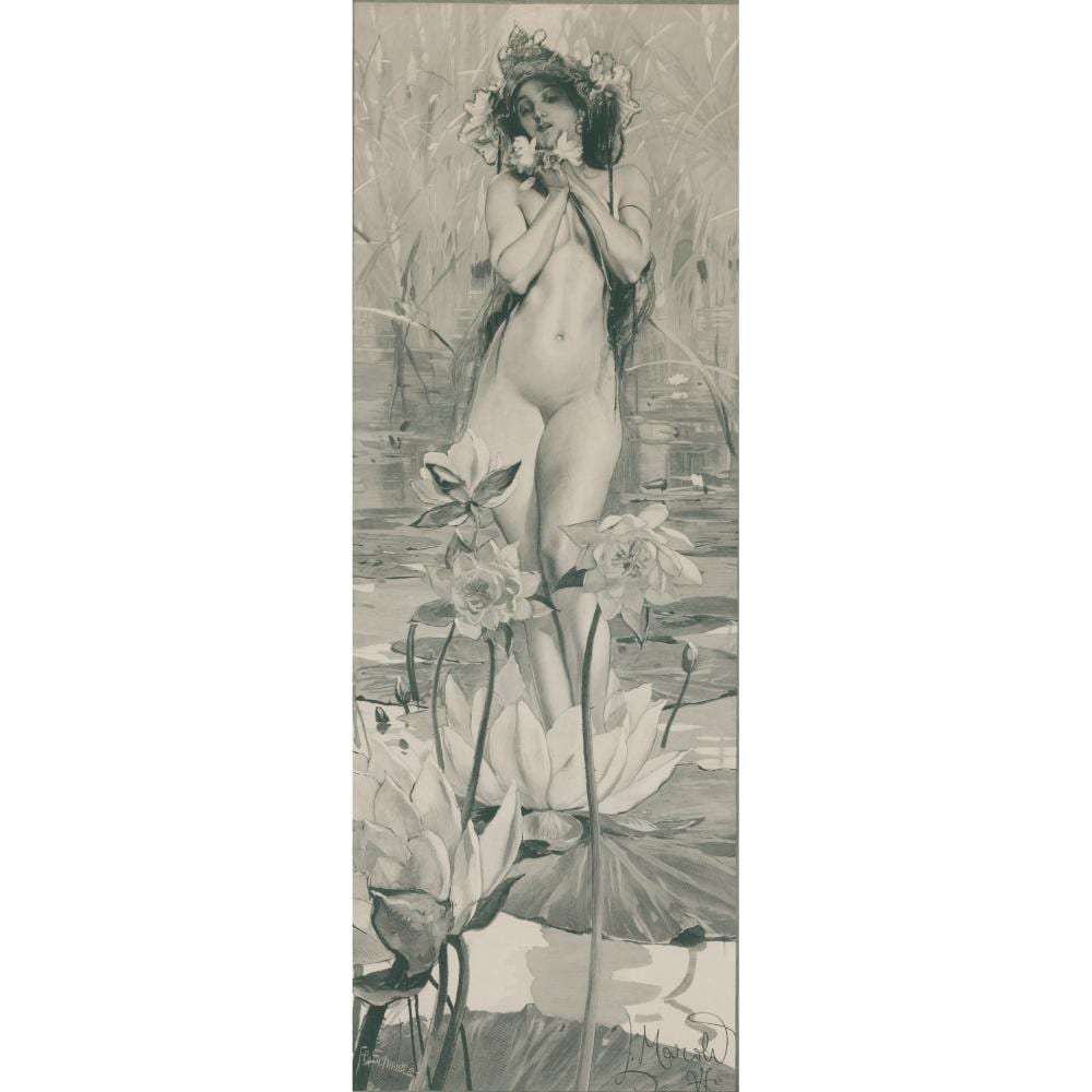 Ludek Marold comparable auction result: ludwig marold 1865 1898 femme aux nenuphars
