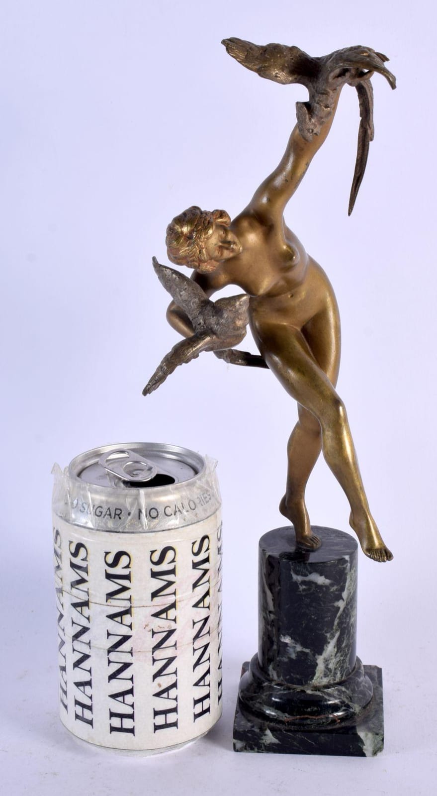 claire jeanne robertine colinet c1930 french cold painted bronze nude female with parakeets 29 cm high · Hannam's Auctioneers · 2023-04-11 Claire Jeanne Robertine Colinet comparable auction result: claire jeanne robertine colinet c1930 french cold painted bronze nude female with parakeets 29 cm high