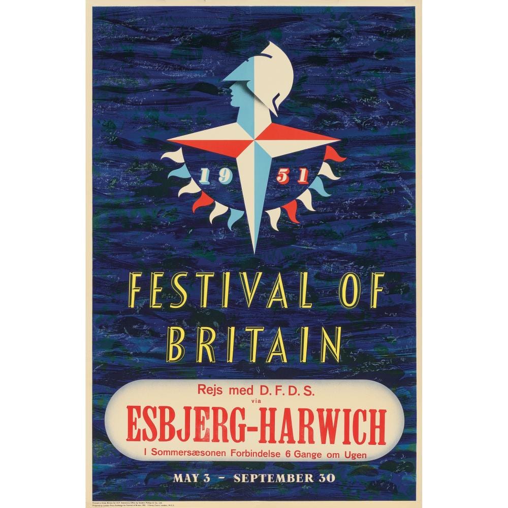 Abram Games comparable auction result: abram games 1914 1996 festival of britain