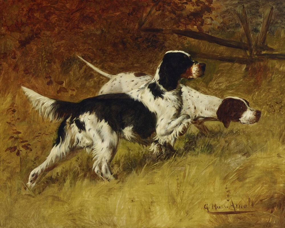 Gustav Muss-Arnolt comparable auction result: gustav muss arnolt american 1858 1927 on point 16 x 20in 40 7 x 50 9cm