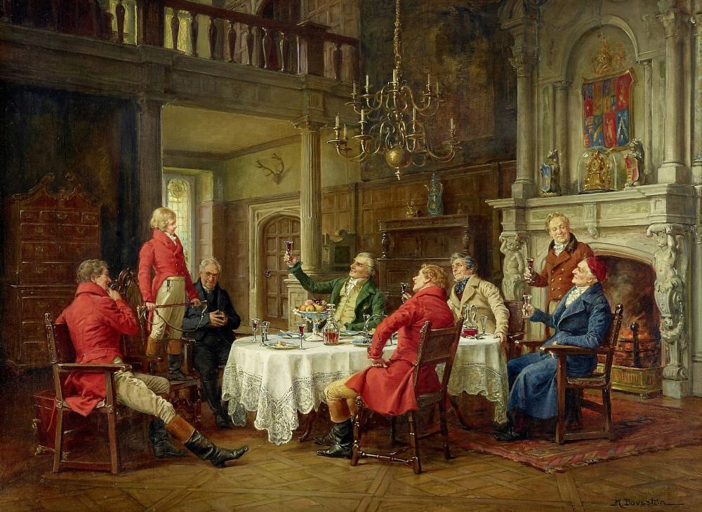 Margaret Dovaston comparable auction result: margaret dovaston british 1884 1954 the toast 20 x 27in 50 8 x 68 6cm