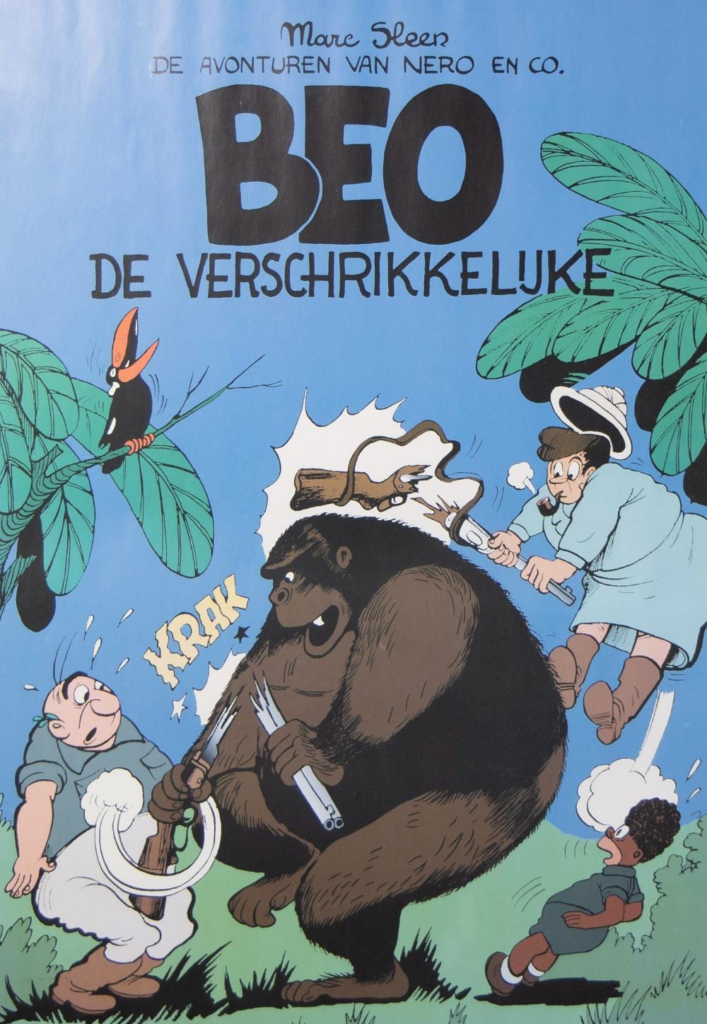 Marc Neels comparable auction result: marc sleen lithograph beo the terrible from de avonturen van nero c signed and numbered l z
