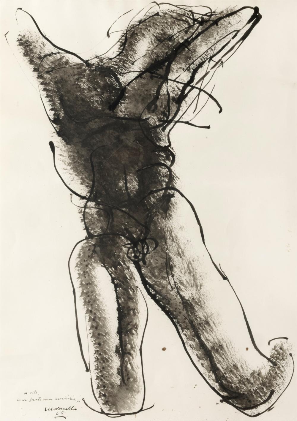 Giuseppe Mazzullo comparable auction result: giuseppe mazzullo graniti 1913 taormina 1988 nude 1965