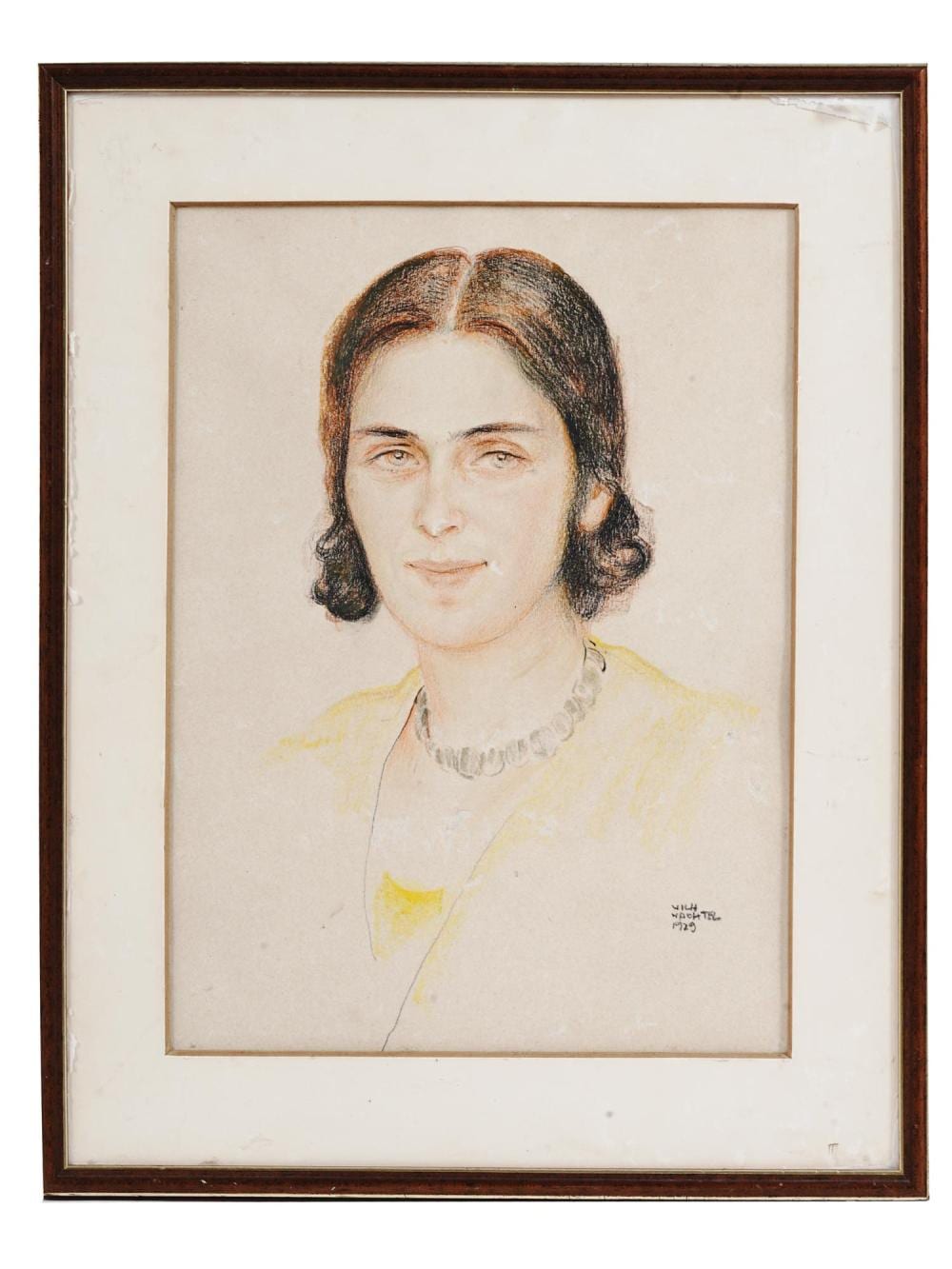Wilhelm Wachtel comparable auction result: 1929 american portrait drawing by wilhelm wachtel