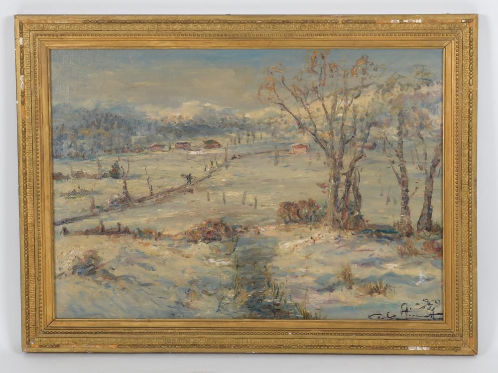 Carlo Aimetti comparable auction result: carlo aimetti 1901 1980 oil on canvas