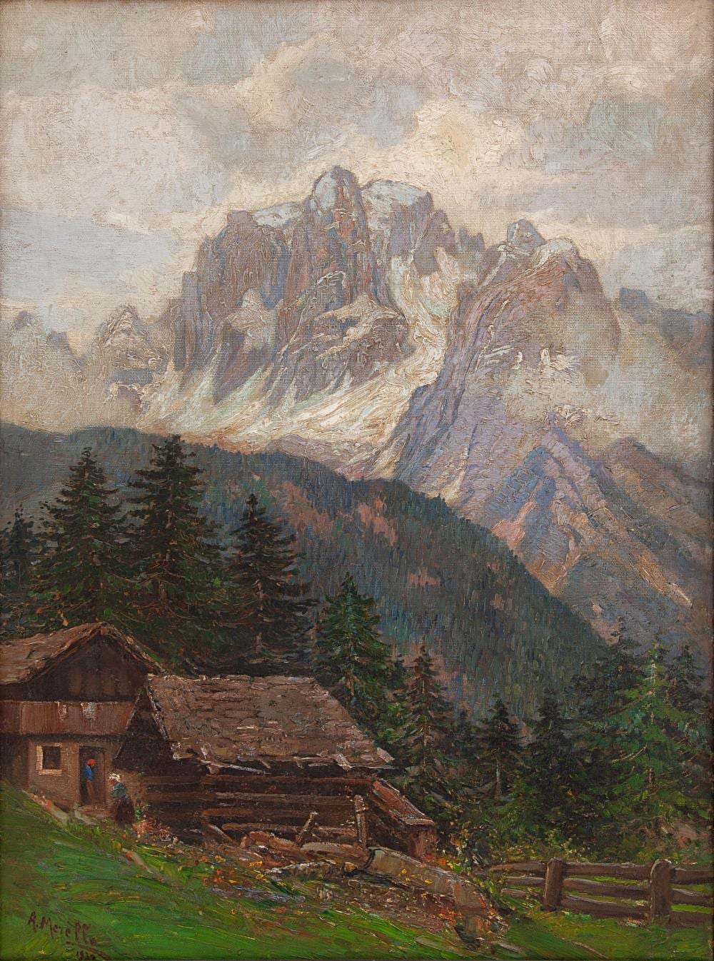 Amedeo Merello comparable auction result: amedeo merello tranquillita alpina dolomiti del brenta