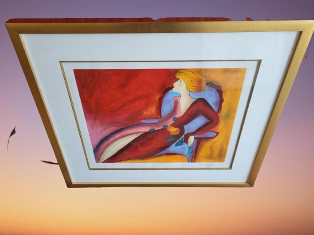 Linda LeKinf comparable auction result: linda le kinff serigraph signed numbered
