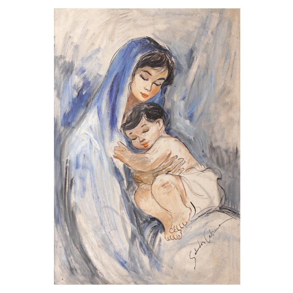 Salvador Cabrera comparable auction result: salvador cabrera 1929 1986 mother and child
