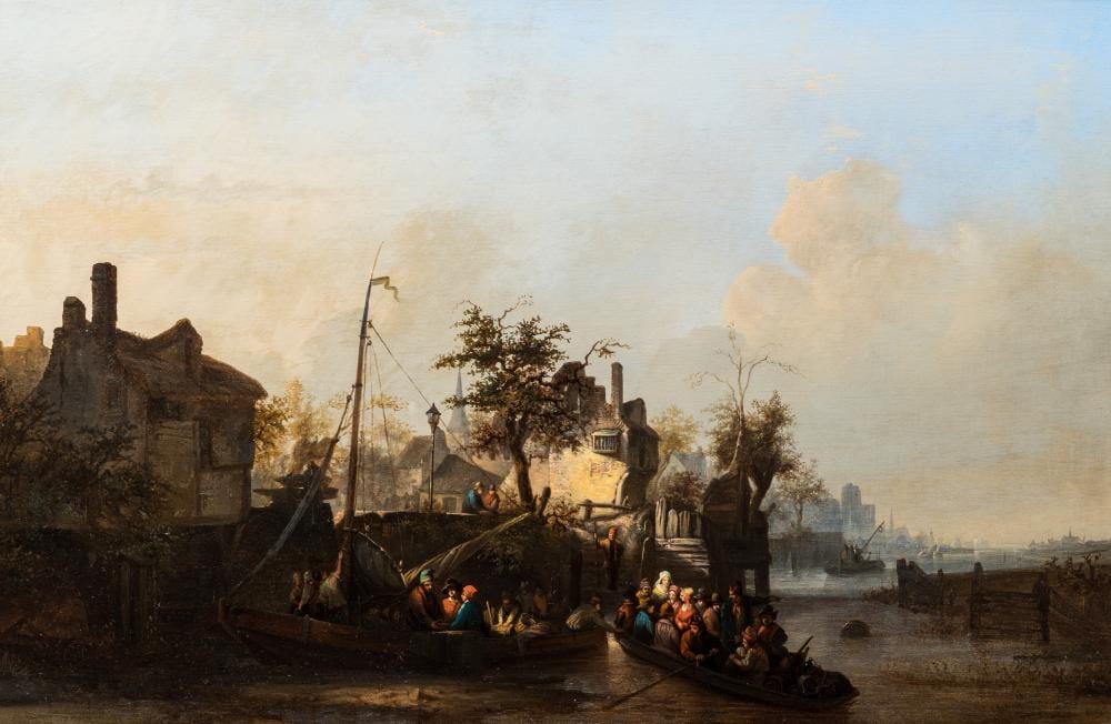 Laurent Herman Redig comparable auction result: laurent herman redig 1822 1861 the departure oil on panel dated 1851