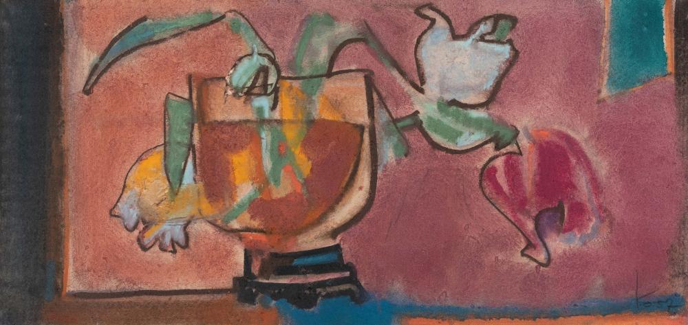 Ludwig Peter Kowalski comparable auction result: ludwig peter kowalski 1891 neuheiduk bei k nigsh tte berlin 1967 vase mit tulpen