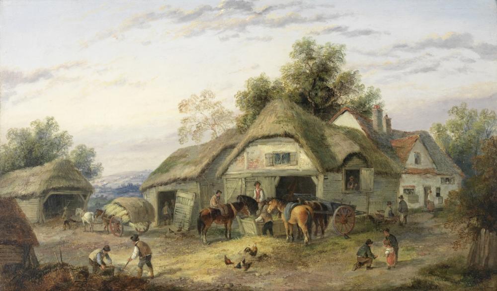 Georgina Lara comparable auction result: georgina lara british active 1840 1880 farmyard scenes a pair each 35 9 x 60 6cm 14 1 8 x 23 7 8in 2