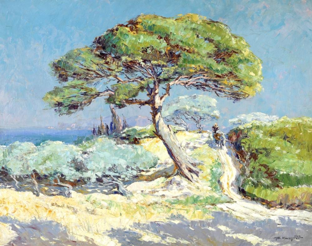 Hermann Edouard Wagner comparable auction result: hermann edouard wagner 1894 1963 vue du sud de la france