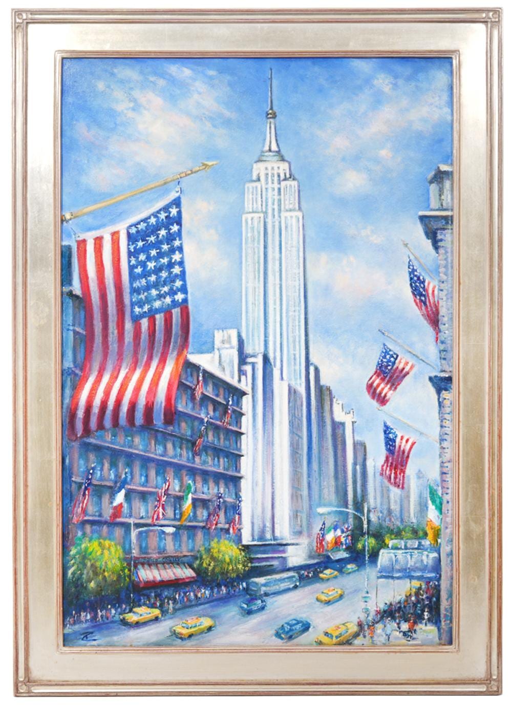 philip corley empire state building painting · Abington Auction Gallery · 2023-04-26 Philip Corley comparable auction result: philip corley empire state building painting