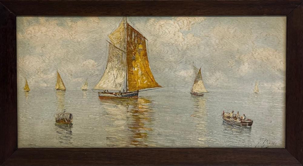 Fausto Giusto comparable auction result: fausto giusto 1867 1941 italy sailing boats
