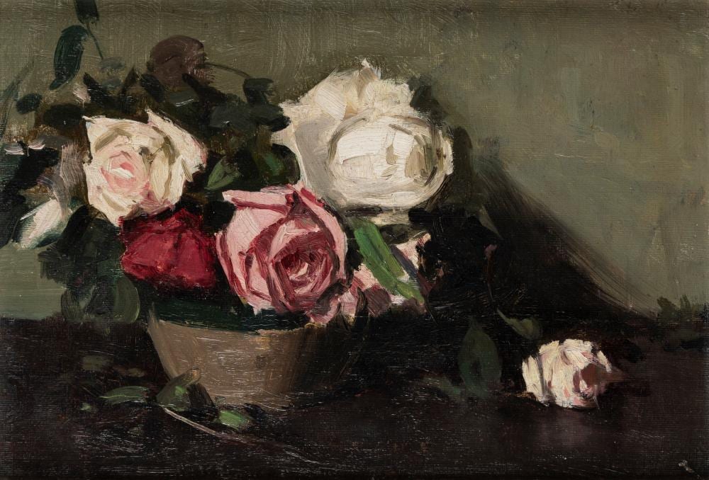Alexander Colquhoun comparable auction result: alexander douglas colquhoun 1862 1941 still life with roses