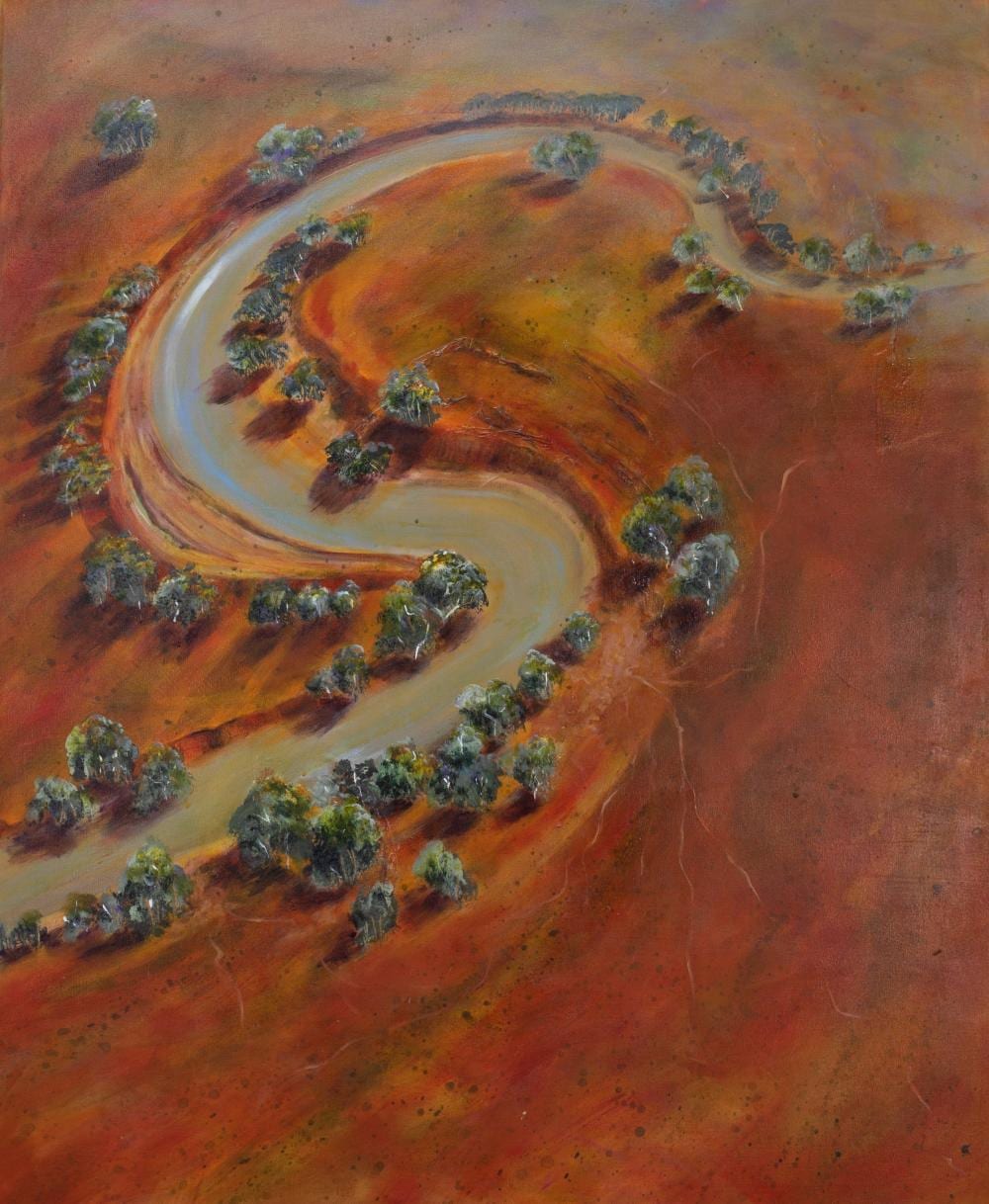 Denise Campbell comparable auction result: denise campbell born 1952 lazy river 2007
