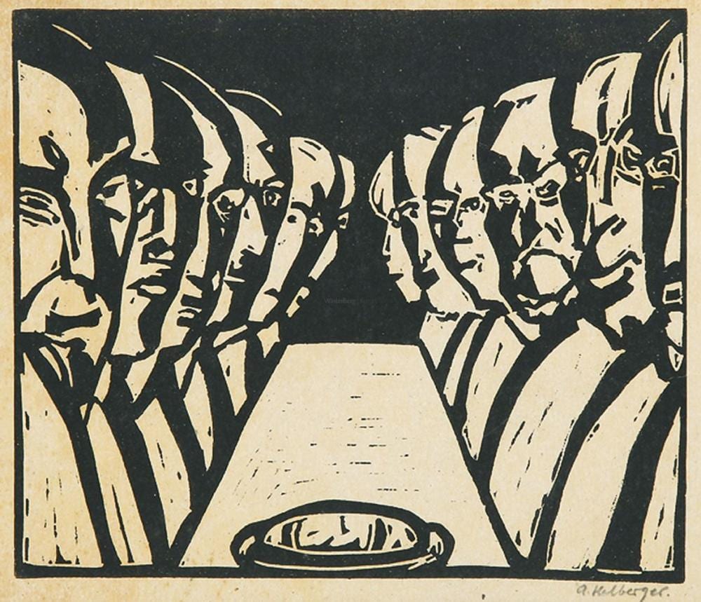 Alfred Helberger comparable auction result: alfred helberger abendmahl
